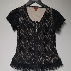 Scully Black Lace Blouse